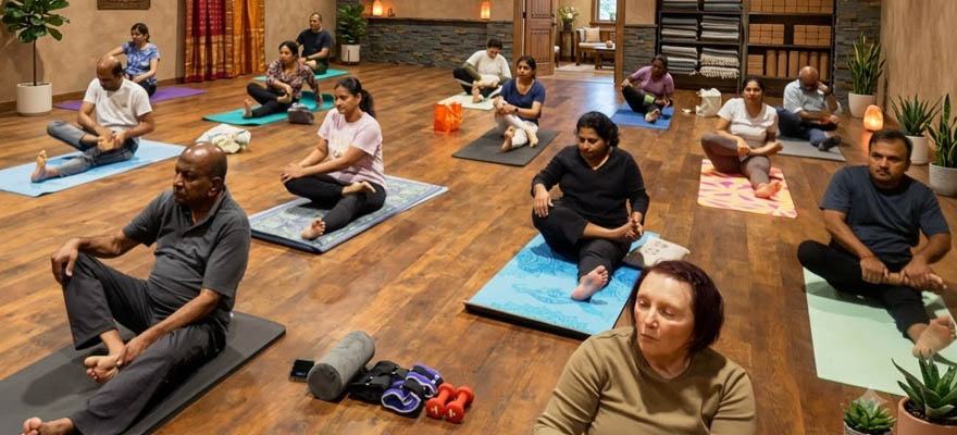 Gentle, low-impact yoga for mobility, balance, and joint support in older adults in San Francisco Bay Area - Ambashri Yoga